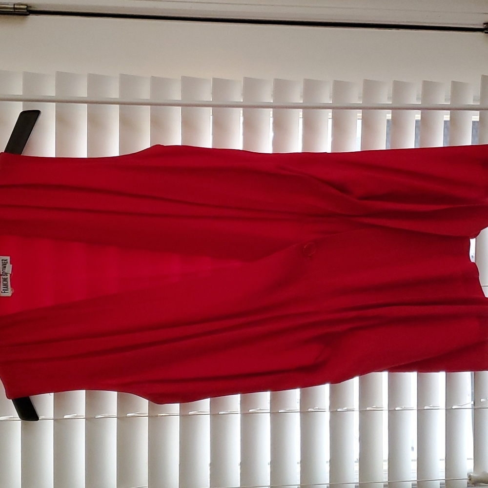 Red Vest Top - Picture 2 of 3